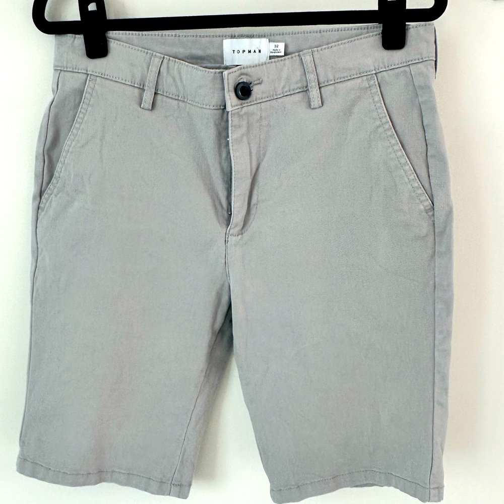 Topman Men’s Skinny fit shorts Size 32 10” inseam (can be rolled) Excellent cond